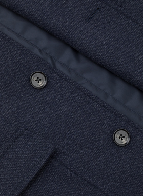 Granatowy płaszcz męski