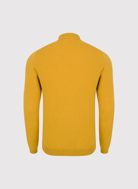 Żółty półgolf męski