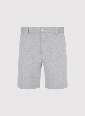 Szare szorty męskie z lnem