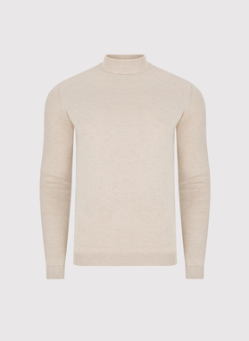 Beżowy półgolf męski