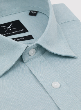 Zielona bawełniana koszula męska