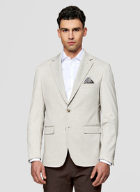 Dzianinowa marynarka w kolorze beżowym