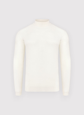 Półgolf męski w białym kolorze