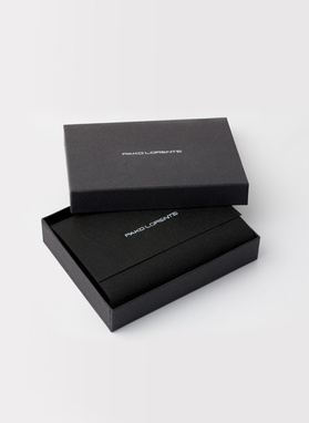 Czarny portfel męski