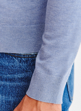 Niebieski sweter męski o-neck