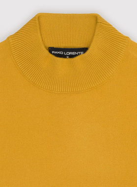 Żółty półgolf męski