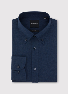 Granatowa koszula melanż