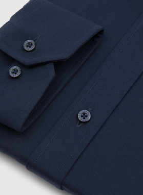 Granatowa koszula z bawełną