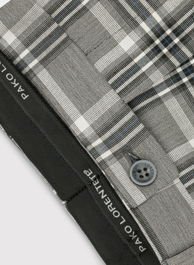 Spodnie garniturowe w kolorze beżowym w kratę