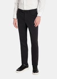 Granatowe spodnie chino z bawełną