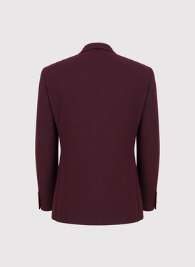 Bordowy garnitur męski