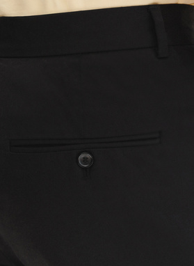 Czarne szorty męskie z bawełną