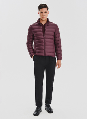 Fioletowa kurtka pikowana