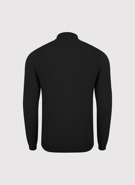 Czarny półgolf męski