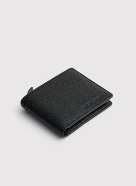 Zestaw męski skórzany portfel plus wizytownik