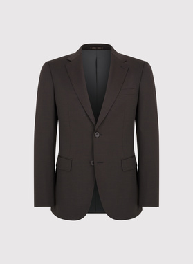 Brązowy garnitur męski