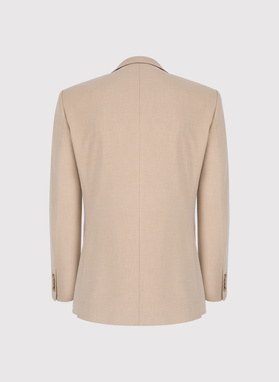 Beżowy garnitur męski