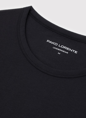 Czarna piżama męska z bawełną