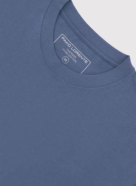 Niebieski t-shirt oversize