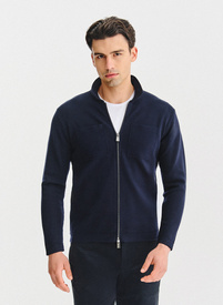 Rozpinany kardigan w kolorze granatowym