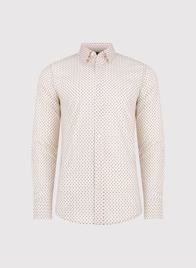 Biała koszula w kwiatowy print