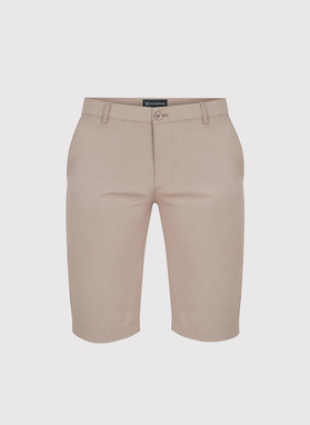 Bawełniane szorty męskie w kolorze beżowym