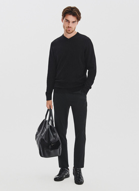 Duża skórzana torba męska