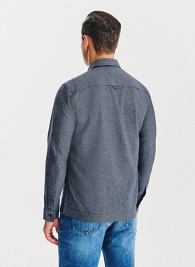 Granatowa koszula overshirt