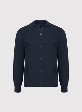 Bawełniany kardigan w kolorze granatowym