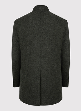 Płaszcz męski w kolorze zielonym