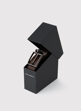 Dwustronny skórzany pasek męski