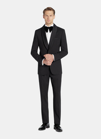 Czarny smoking męski z szalowym kołnierzem