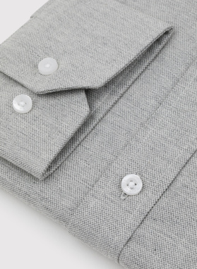 Zielono-szara bawełniana koszula męska