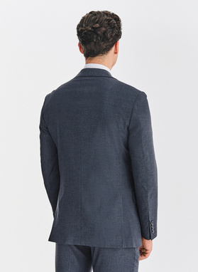 Granatowa marynarka garniturowa