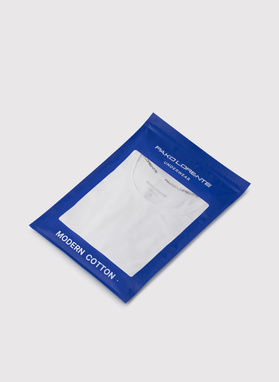 Męski longsleeve w białym kolorze, dwupak