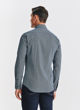 Bawełniana koszula w mikrowzór