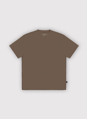 Brązowy t-shirt oversize
