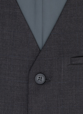 Gładka jednorzędowa kamizelka męska