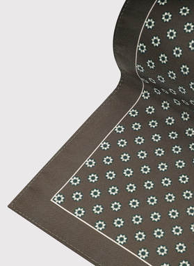 Ciemnozielona poszetka mikrowzór