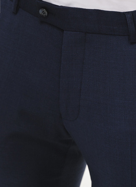 Granatowe spodnie ganiturowe