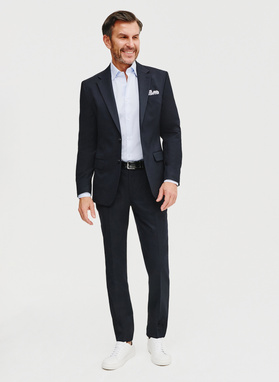 Gładka koszula męska w kolorze jasnoniebieskim