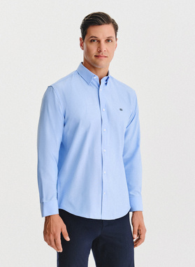 Niebieska koszula męska