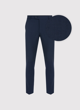 Granatowe spodnie ganiturowe