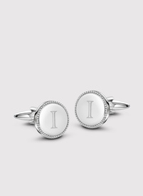 Srebrne spinki do mankietów