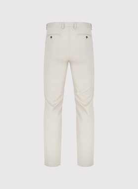 Beżowe spodnie z zaszewkami