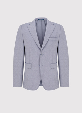 Dzianinowa marynarka w kolorze niebieskim