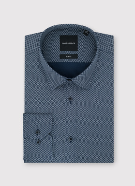 Bawełniana koszula w mikrowzór