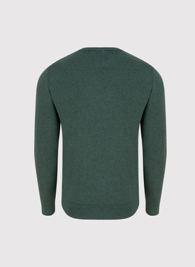 Zielony sweter męski o-neck