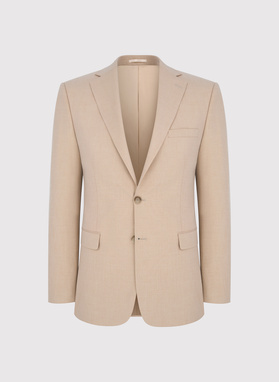 Beżowy garnitur męski