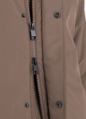 Brązowa kurtka męska z puchowym wypełnieniem